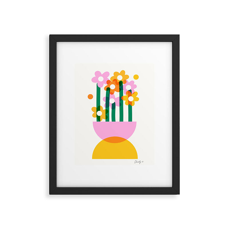Abstract Flower Pot  Framed Art Print Gallery Image 5