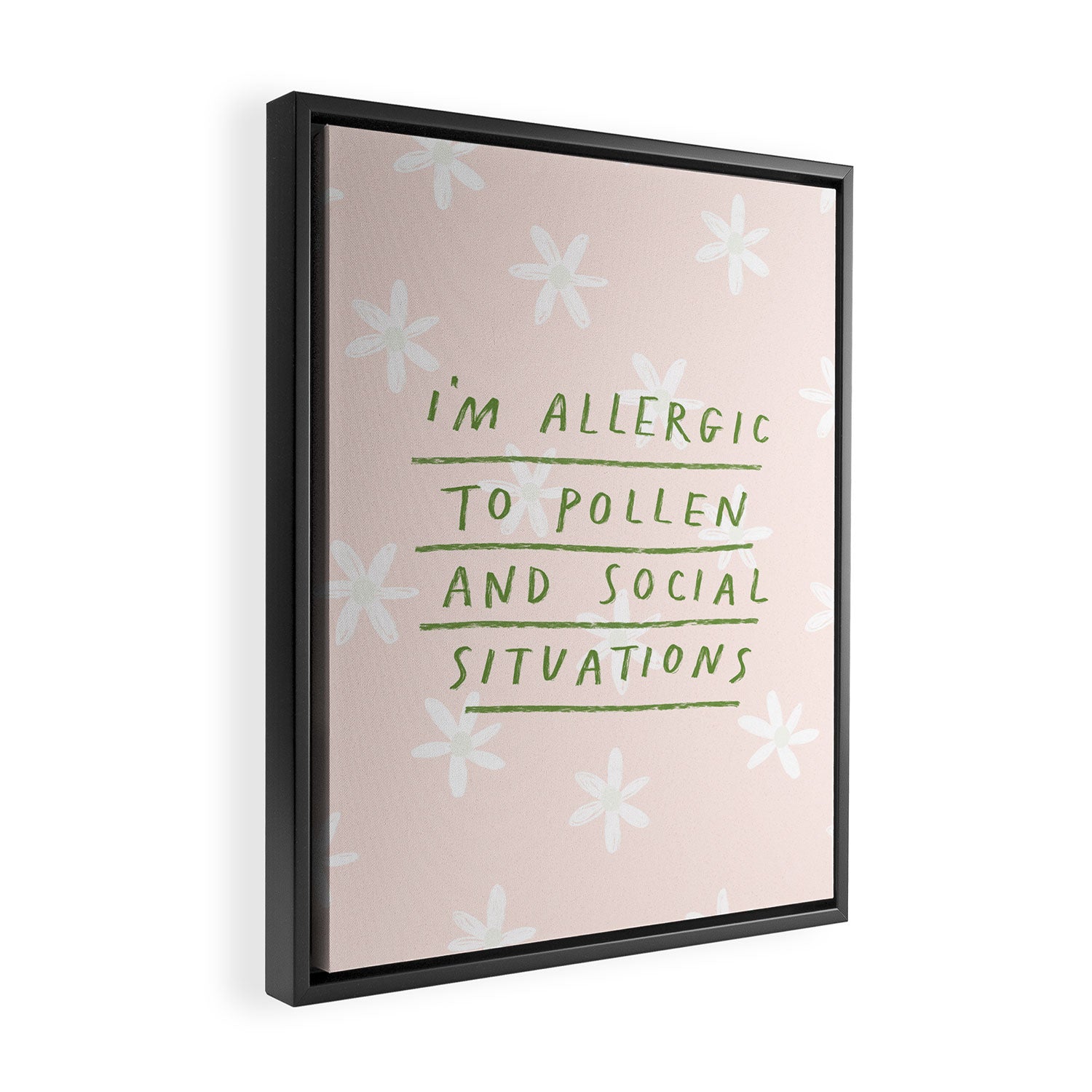 Allergic To Pollen Framed Canvas Print Gallery Image 2