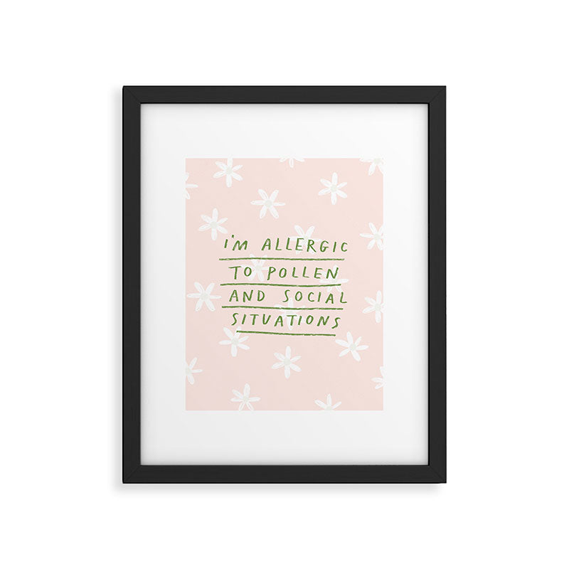 Allergic To Pollen Framed Art Print Gallery Image 6