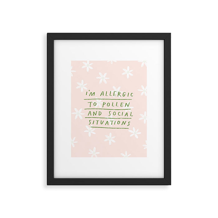 Allergic To Pollen Framed Art Print Gallery Image 1