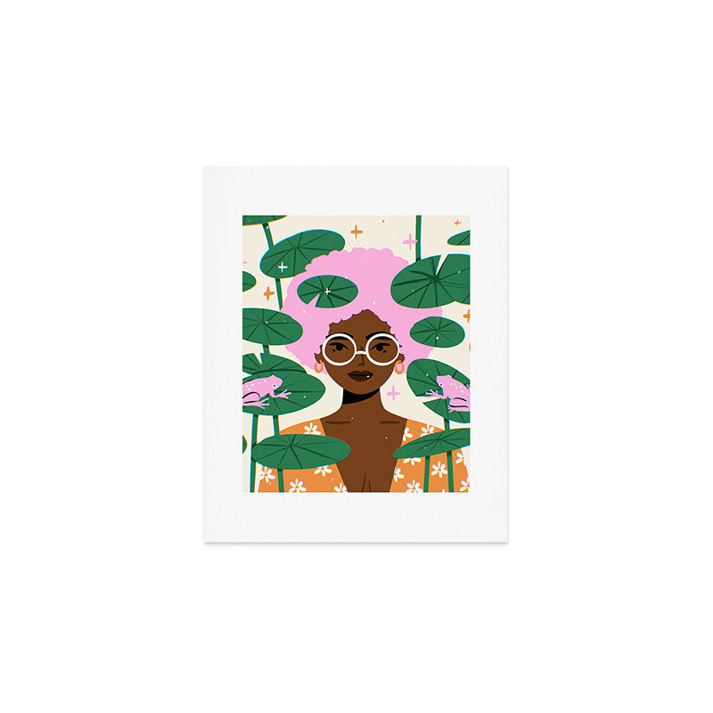 Among The Lily Pads Art Print Gallery Image 1