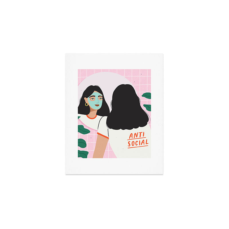 Anti Social Art Print Gallery Image 1
