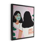 Anti Social Framed Canvas Print Gallery Image 2