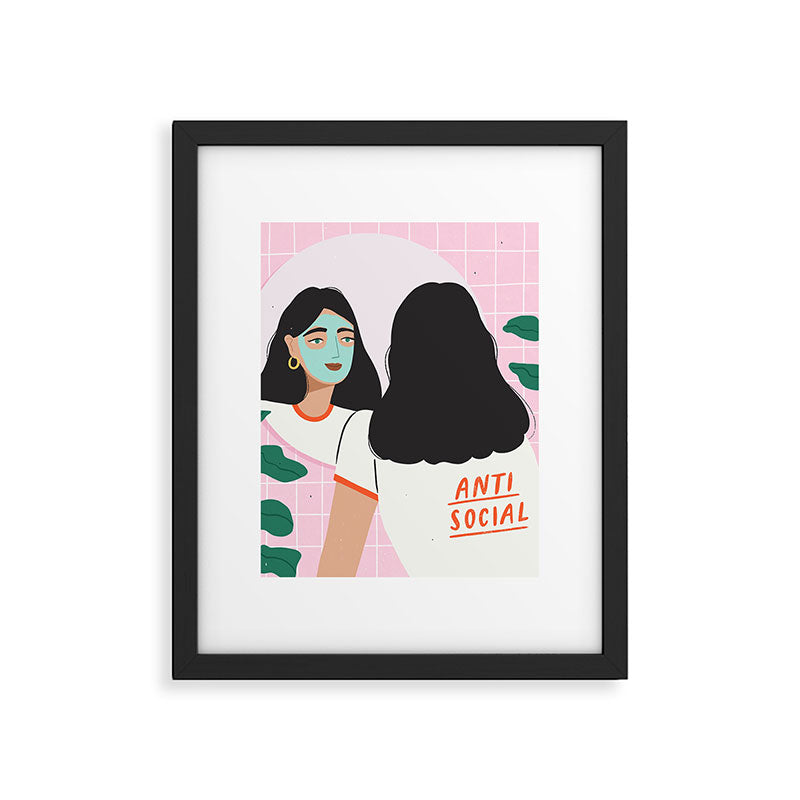 Anti Social Framed Art Print Gallery Image 6