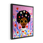 Bloom Where You Are Planted Pink Framed Canvas Print Gallery Image 2