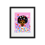 Bloom Where You Are Planted Pink Framed Art Print Gallery Image 6