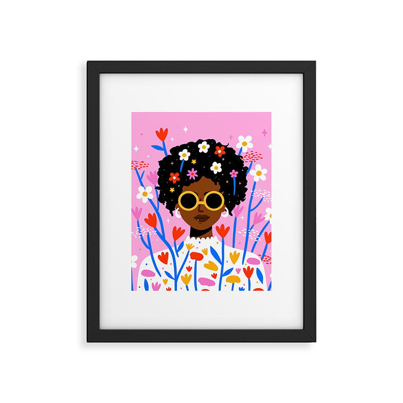 Bloom Where You Are Planted Pink Framed Art Print Gallery Image 6