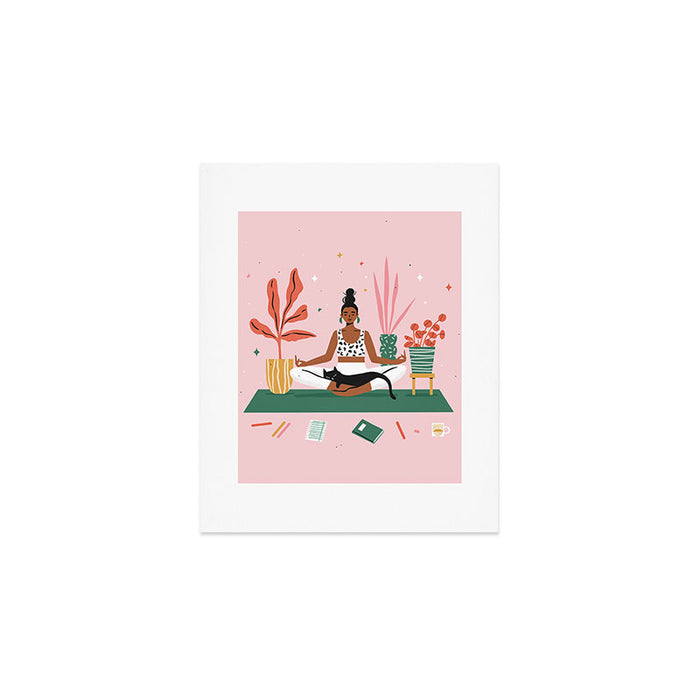 Cats and Yoga Art Print Gallery Image 1