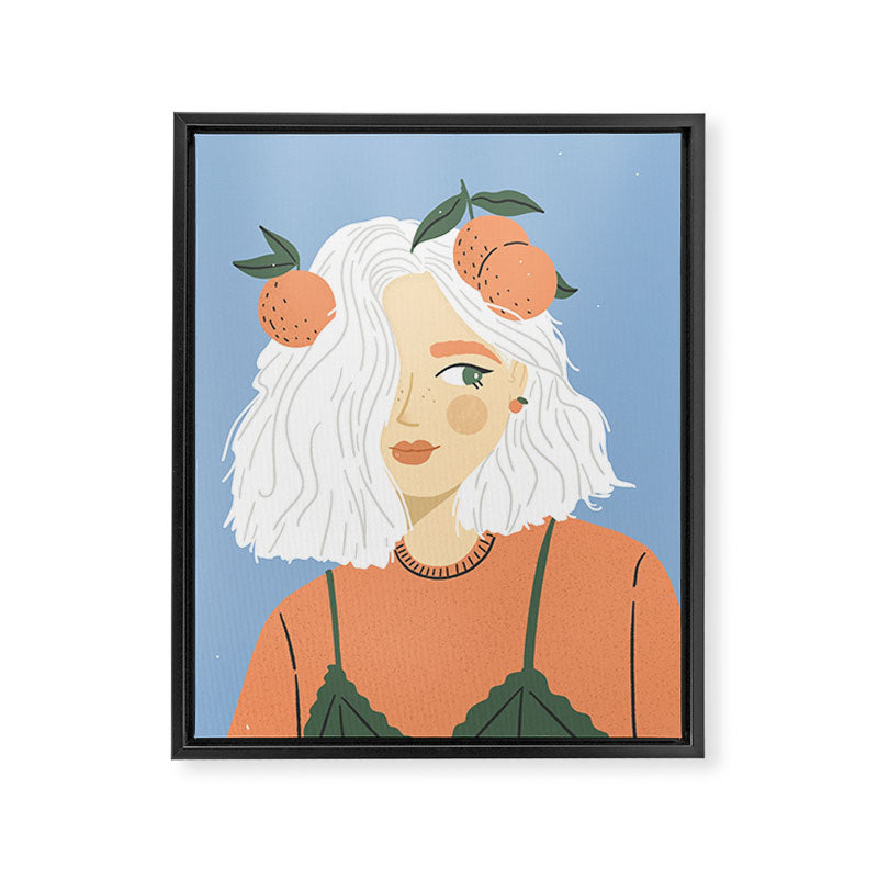 Clementine Girl Framed Canvas Print Gallery Image 8