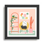 Cozy Cat Framed Art Print Gallery Image 1