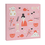 Dreaming of Japan Pattern Canvas Print Gallery Image 3