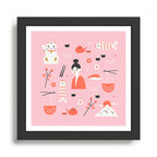 Dreaming of Japan Pattern Framed Art Print Gallery Image 1