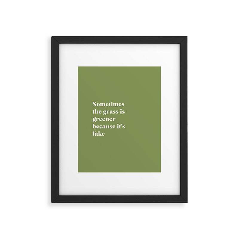 Grass is Greener Framed Art Print Gallery Image 5