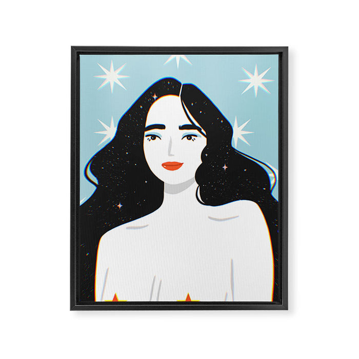 Head in the stars Framed Canvas Print Gallery Image 1