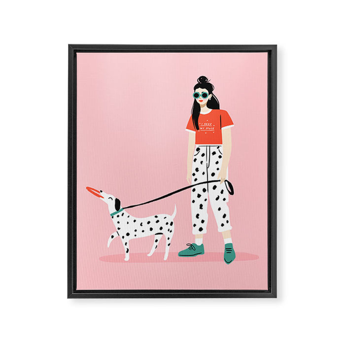 Like Dog Like Owner Framed Canvas Print Gallery Image 1