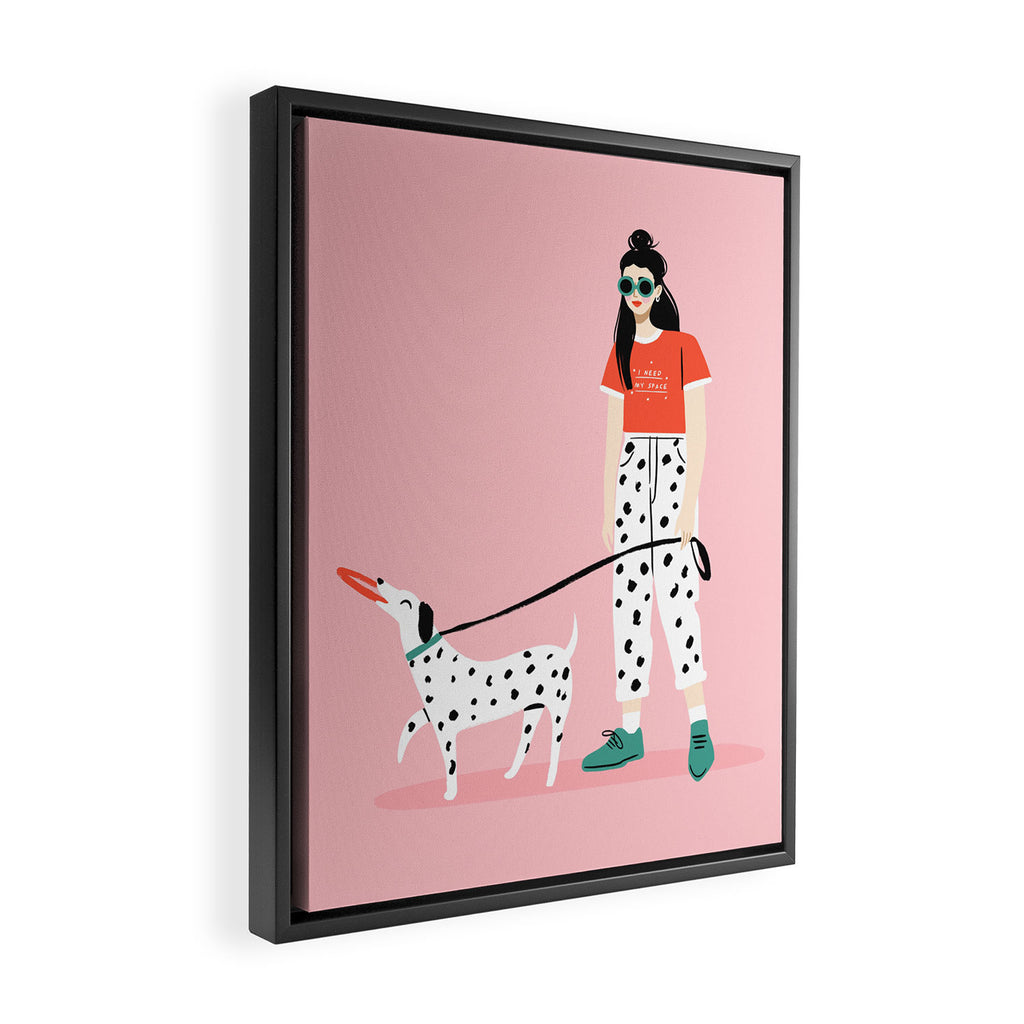 Like Dog Like Owner Framed Canvas Print Gallery Image 2