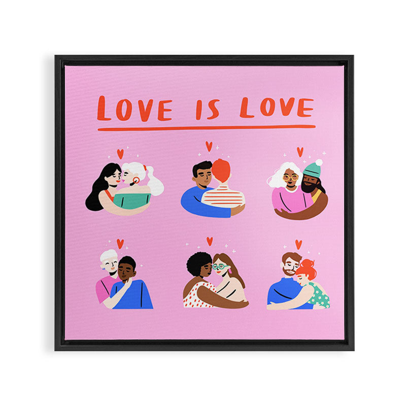 Love is Love Framed Canvas Print Gallery Image 3