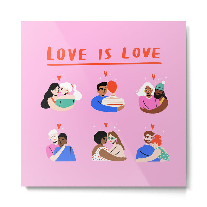 Love is Love Metal Print Gallery Image 1