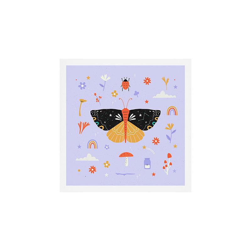 Magic butterfly Pattern Art Print Gallery Image 1
