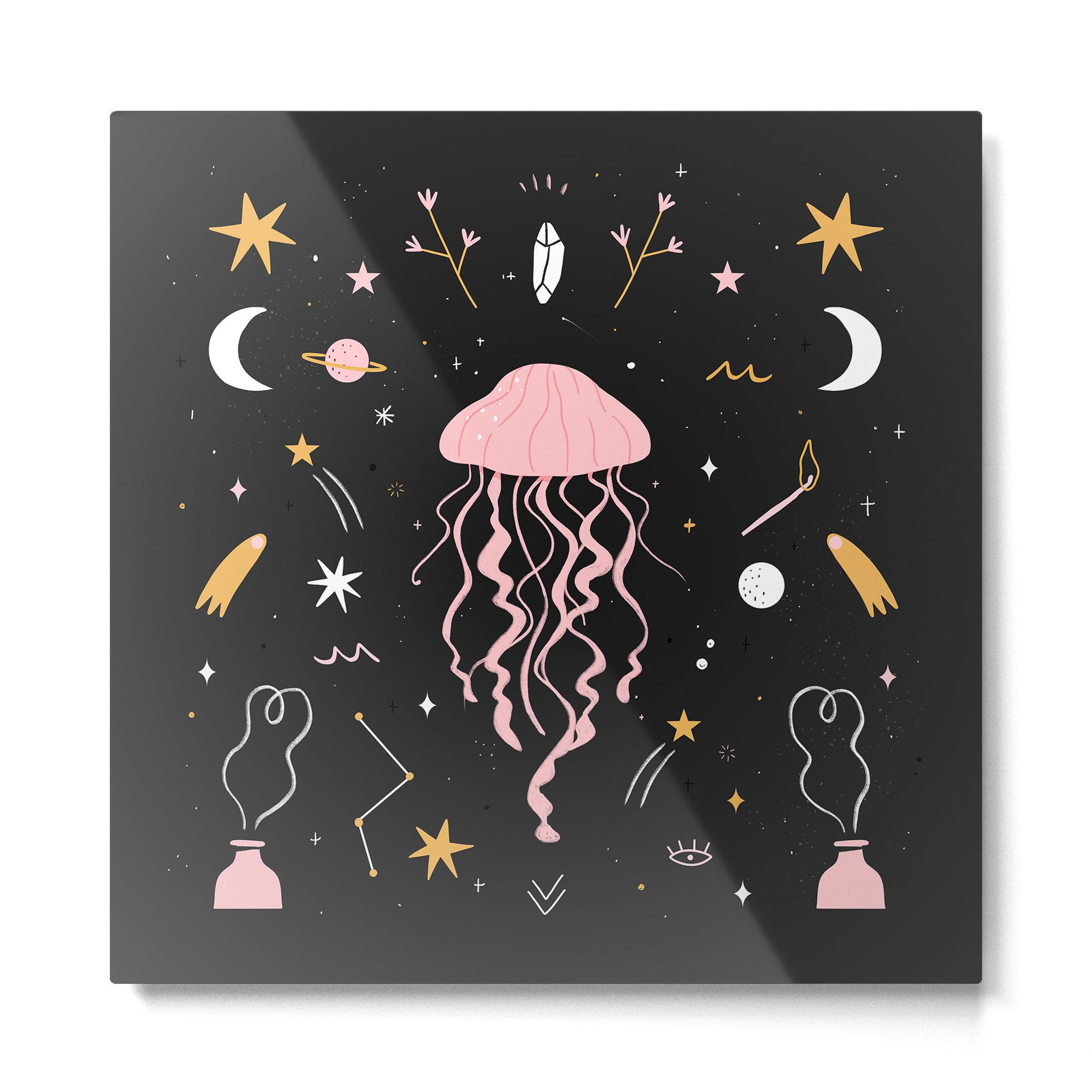 Magic Jellyfish Metal Print Gallery Image 2