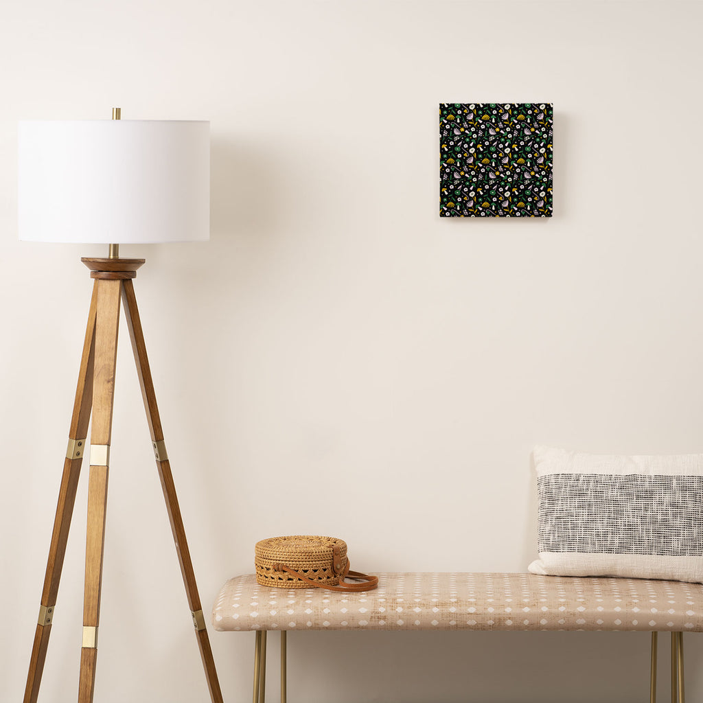 Magic Mushroom Forest Pattern Canvas Print Gallery Image 2