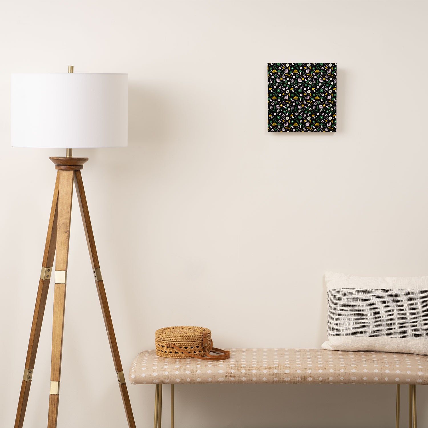 Magic Mushroom Forest Pattern Canvas Print Gallery Image 2