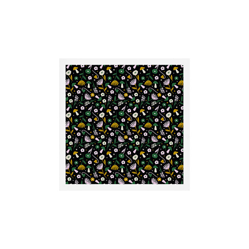 Magic Mushroom Forest Pattern Art Print Gallery Image 1