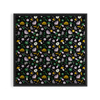 Magic Mushroom Forest Pattern Framed Canvas Print Gallery Image 3