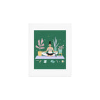 Meditating Cat Art Print Gallery Image 1