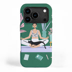 Meditating Cat iPhone Case Gallery Image 1