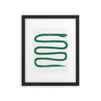 Minimal Jungle Snake Framed Art Print Gallery Image 6