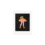 Mushroom Roller girl in Space Art Print Gallery Image 1