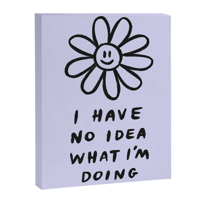 No Idea Daisy in Lilac Canvas Print Gallery Image 1