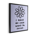 No Idea Daisy in Lilac Framed Canvas Print Gallery Image 2