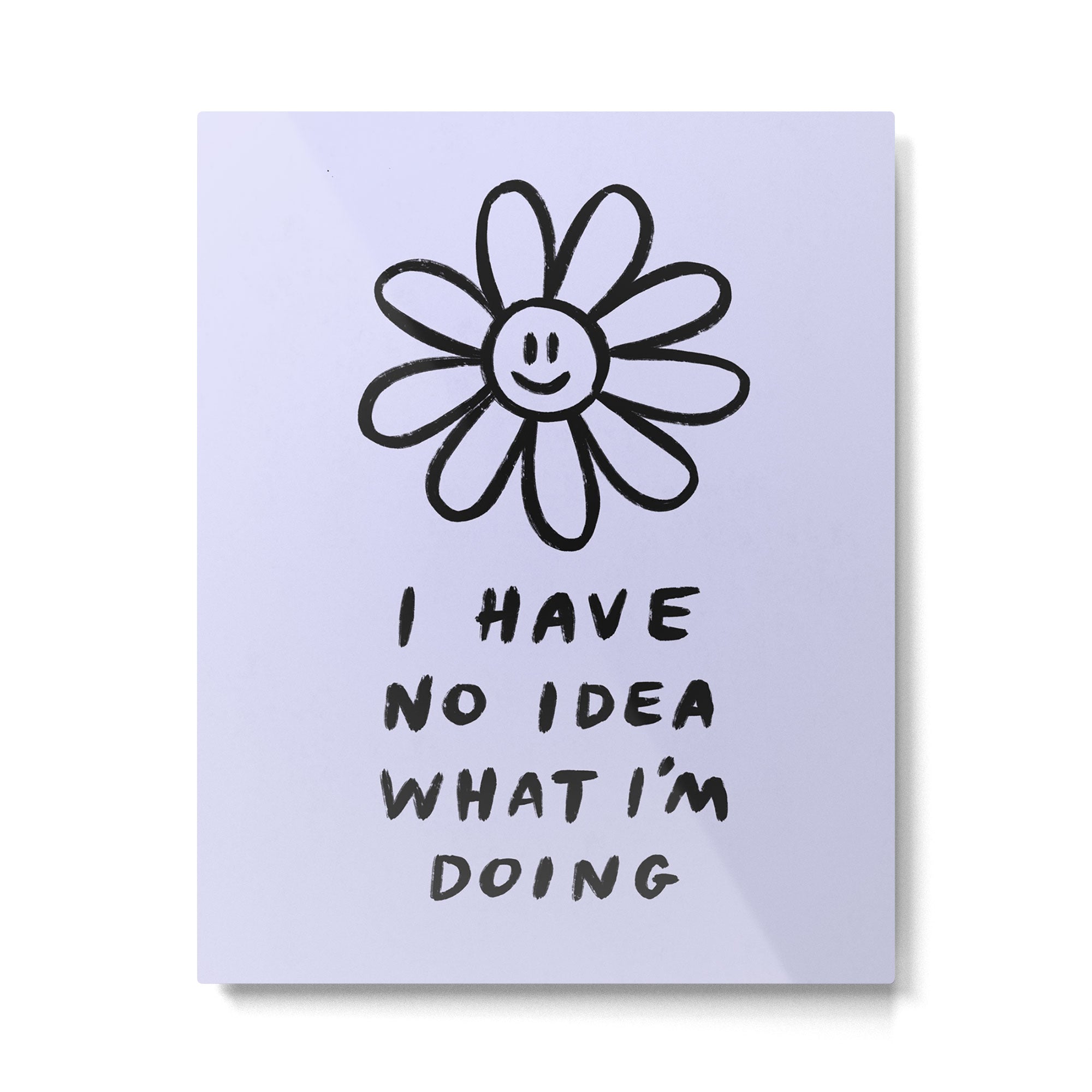 No Idea Daisy in Lilac Metal Print Gallery Image 6