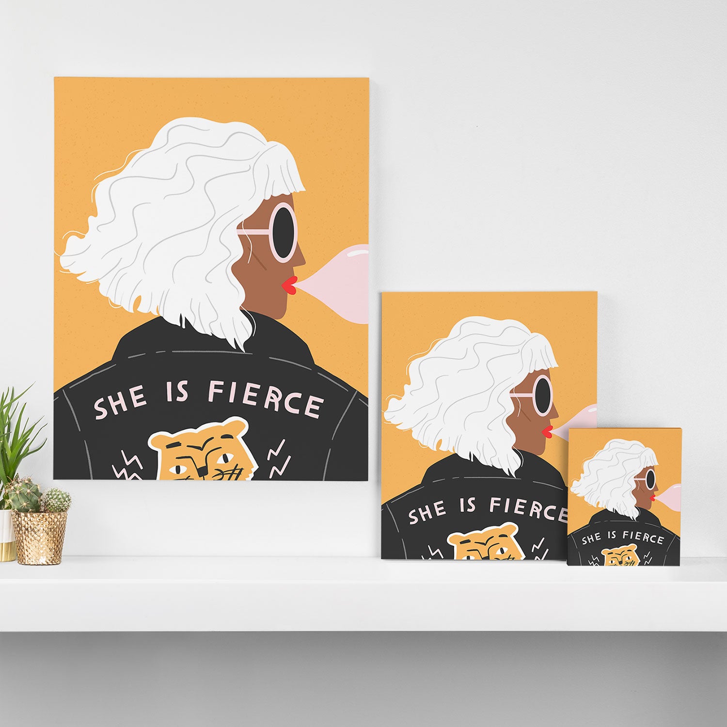 She Is Fierce Canvas Print Gallery Image 3