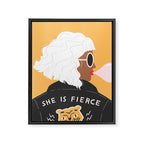 She Is Fierce Framed Canvas Print Gallery Image 8