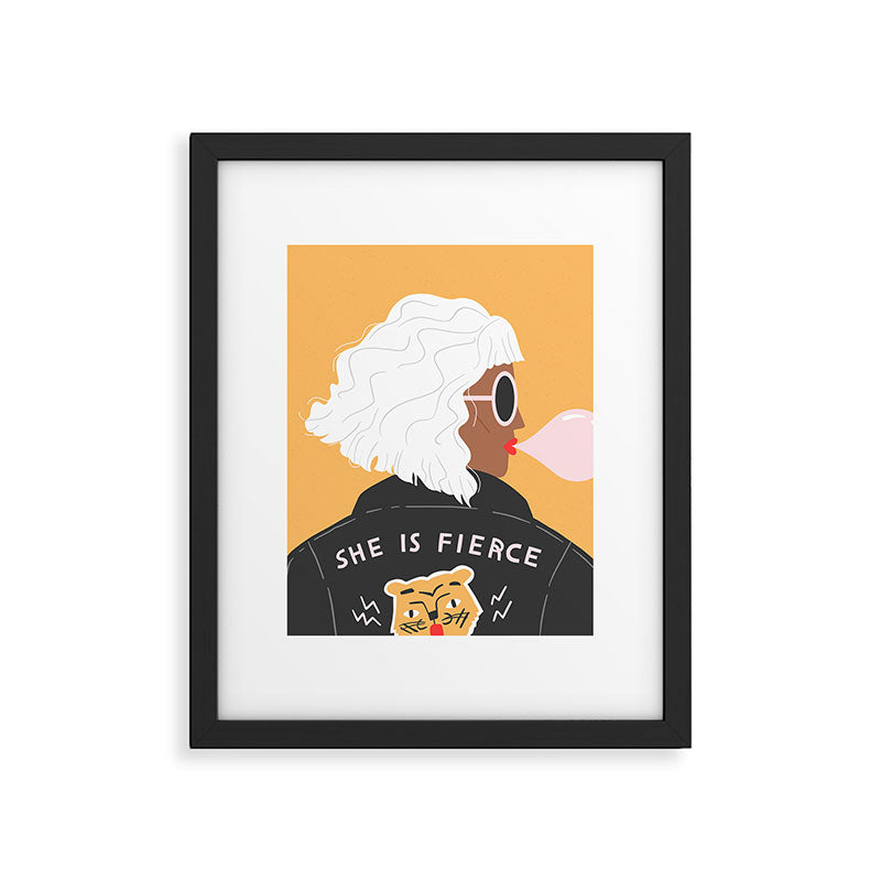 She Is Fierce Framed Art Print Gallery Image 4