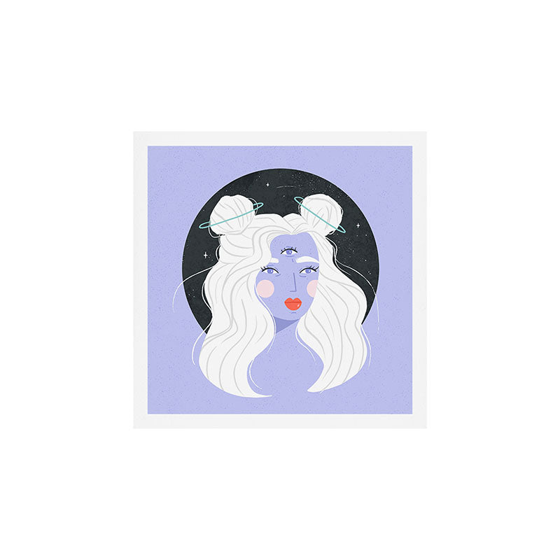 Space Lady Art Print Gallery Image 1