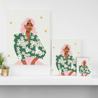 Strike a Pose Pink and Green Palette Canvas Print Gallery Image 3