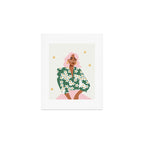 Strike a Pose Pink and Green Palette Art Print Gallery Image 1