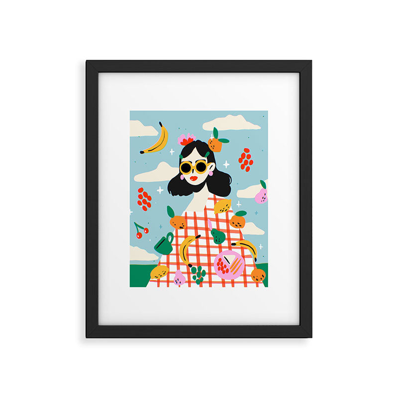 Summer Fruits Picnic Framed Art Print Gallery Image 5