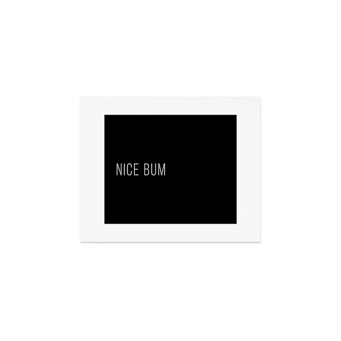 Nice Bum (Black) Art Print Gallery Image 1