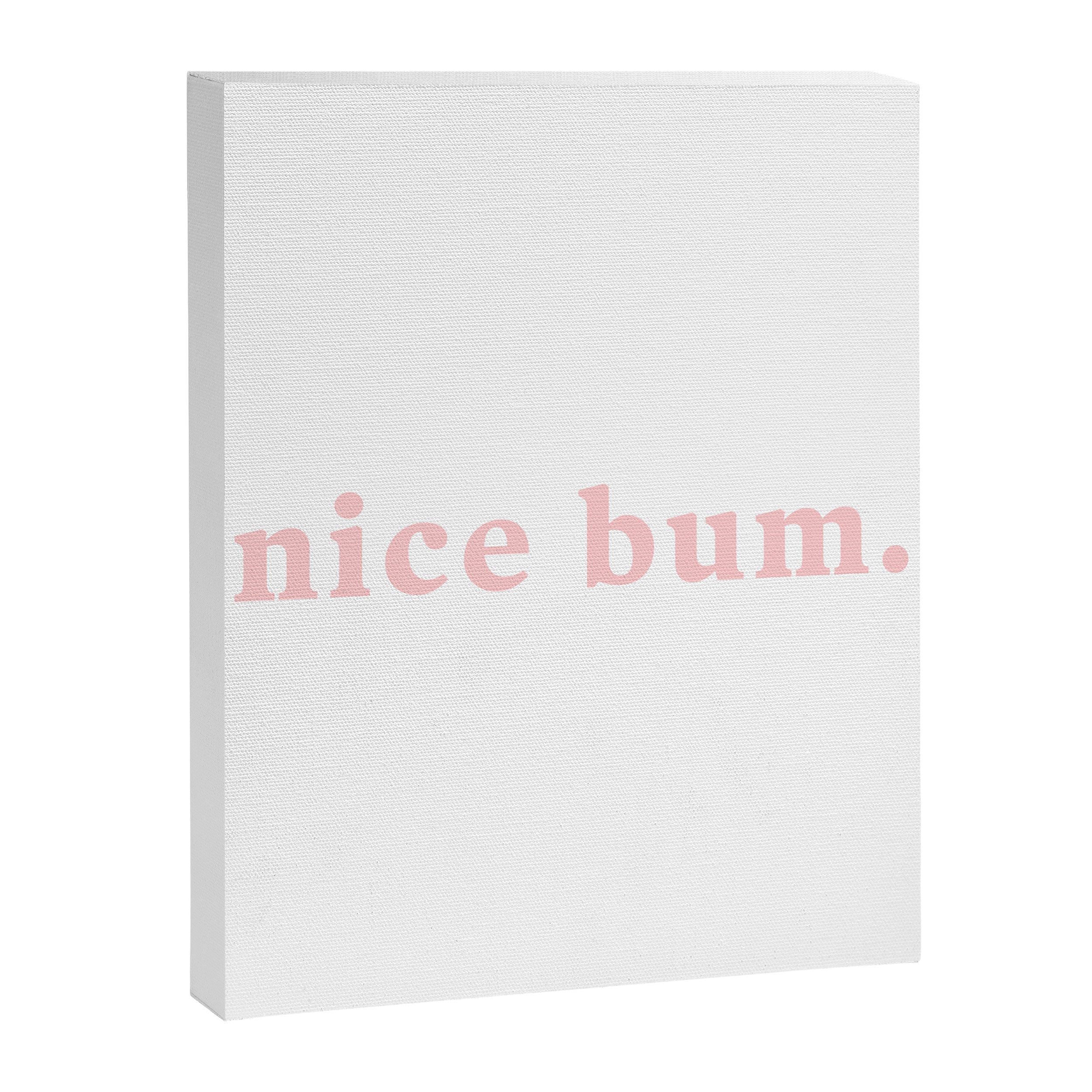 nice bum. (light pink) Canvas Print Gallery Image 8