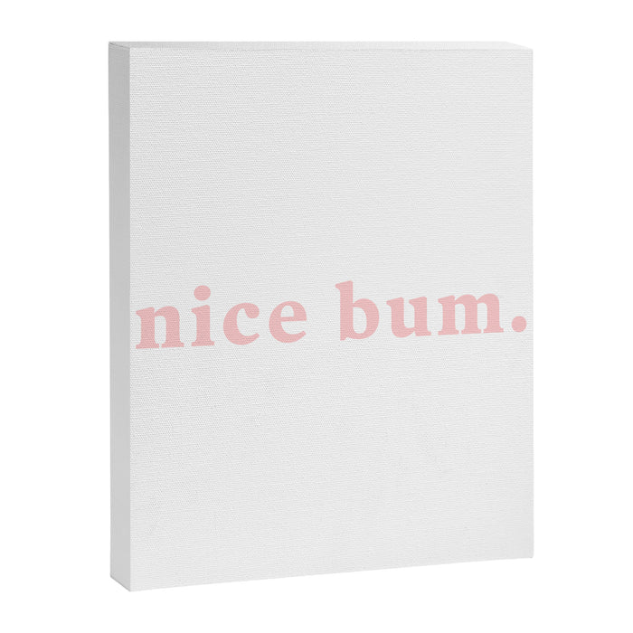 nice bum. (light pink) Canvas Print Gallery Image 1