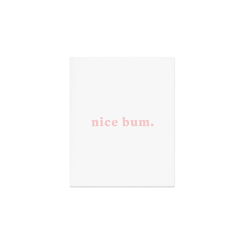 nice bum. (light pink) Art Print Gallery Image 1