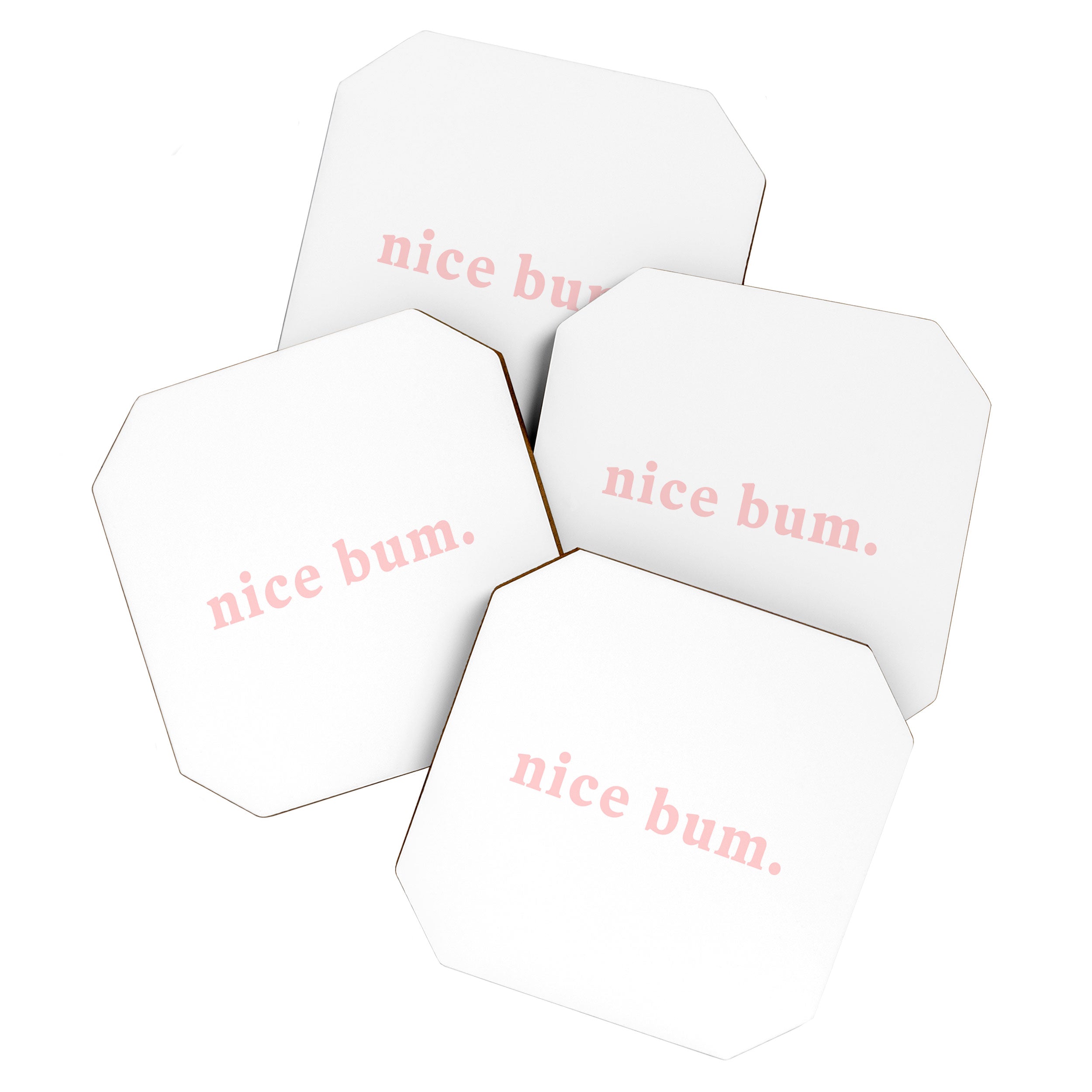 nice bum. (light pink) Coaster Gallery Image 1