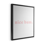nice bum. (light pink) Framed Canvas Print Gallery Image 2