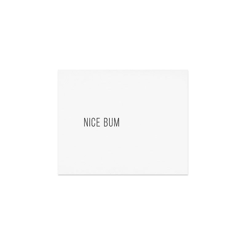 Nice Bum (White) Art Print Gallery Image 1