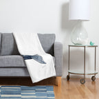 Grey whale Throw Blanket Gallery Image 2